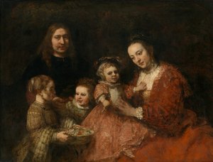 Familieportret door Rembrandt van Rijn
